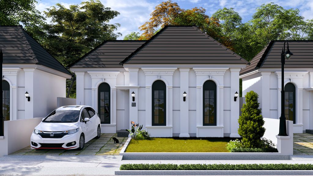 foto tampak rumah tipe 36 perumahan ASADEL LIVING TAHAP III