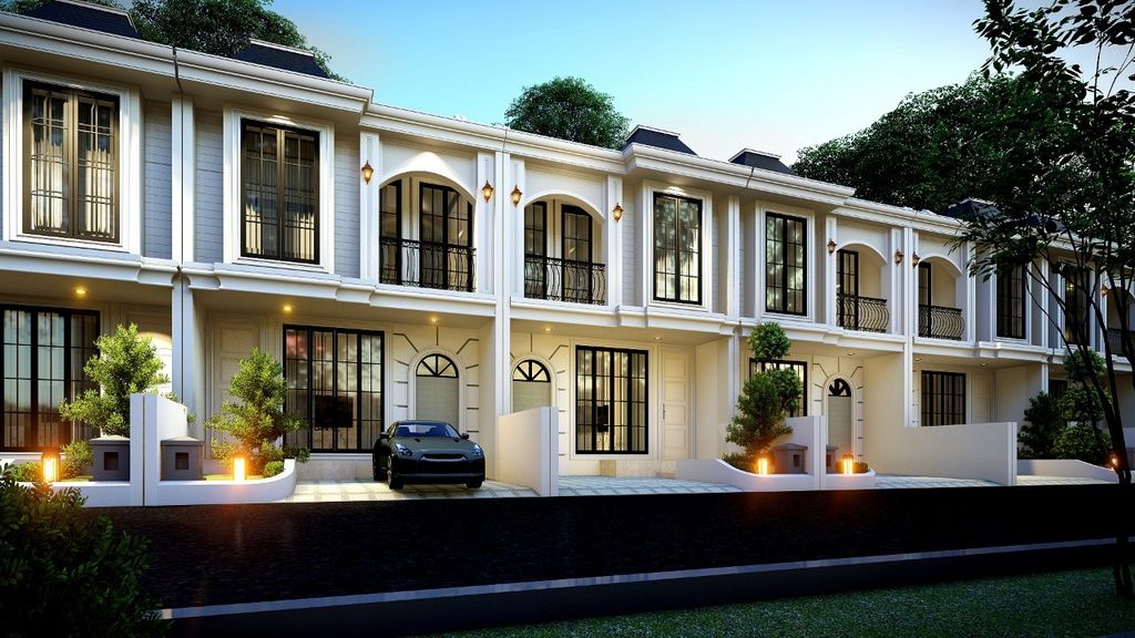 foto tampak rumah tipe Saphire perumahan Pesona Fusion