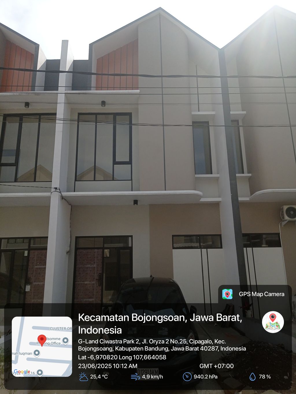 foto tampak rumah tipe 50 Compact High Ceiling (3KT) (541) perumahan G-Land Ciwastra Park 2