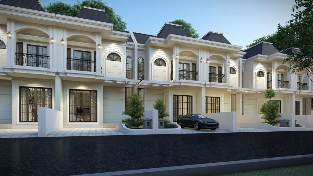 foto tampak rumah tipe Diamond perumahan Pesona Fusion