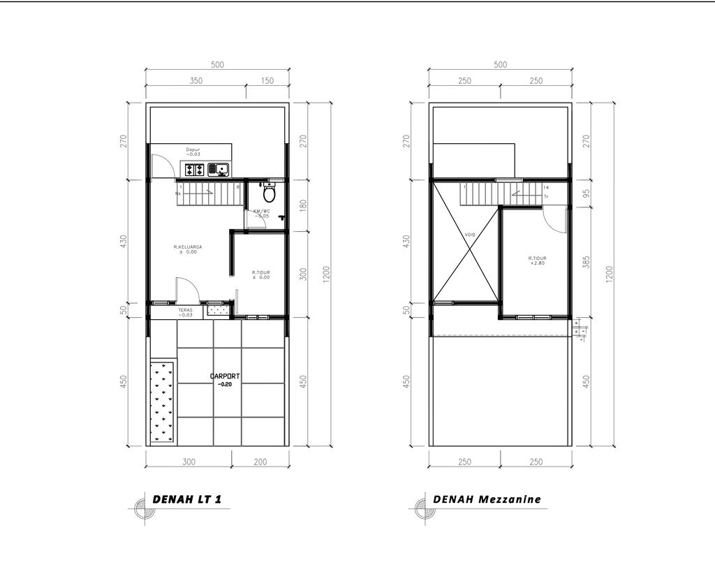 foto denah rumah tipe 36 Mezanin (2 kamar) (311) perumahan Bukit Sukanagara Resort