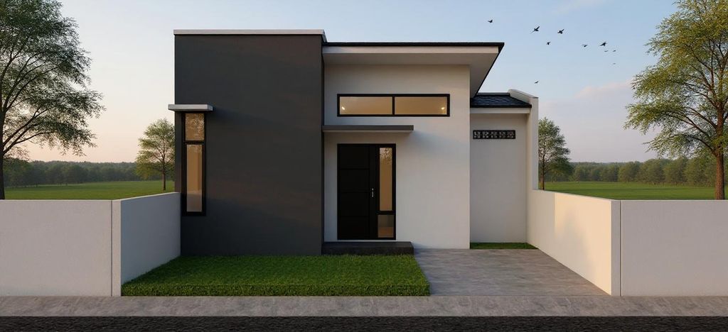 foto tampak rumah tipe Mursil Madani Residence Model II perumahan Mursil Madani Residence