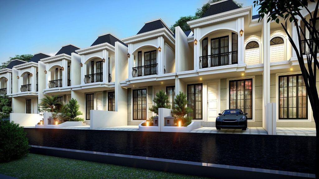foto tampak rumah tipe Ruby perumahan Pesona Fusion