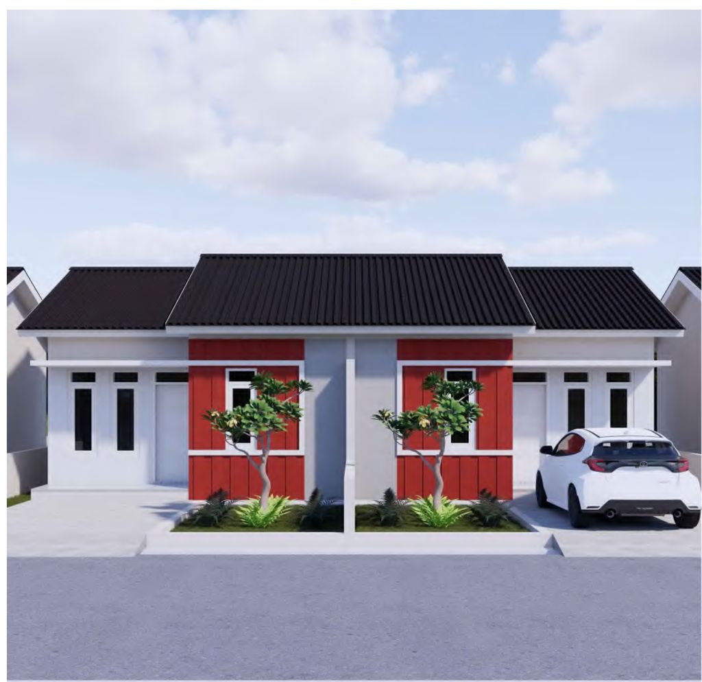 foto tampak rumah tipe 36 perumahan PERUMAHAN LAMUNRE RESIDENCE