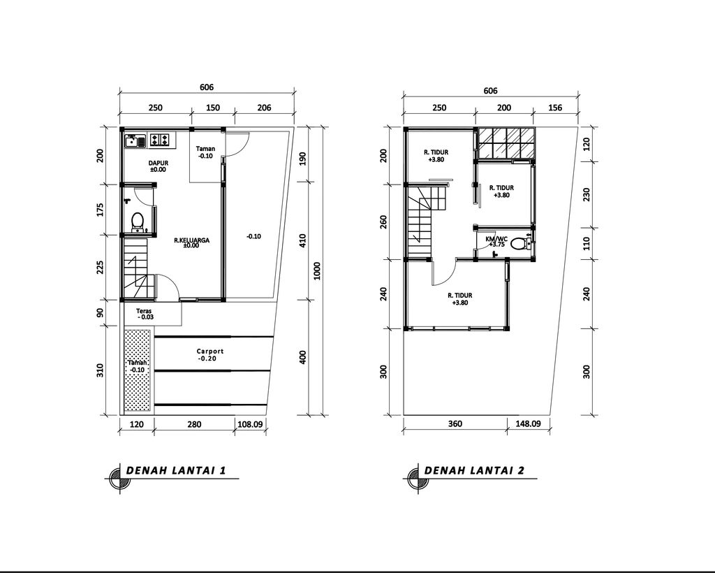 foto denah rumah tipe 47 Compact (3 kamar) (547) perumahan G-Land Ciwastra Park 2