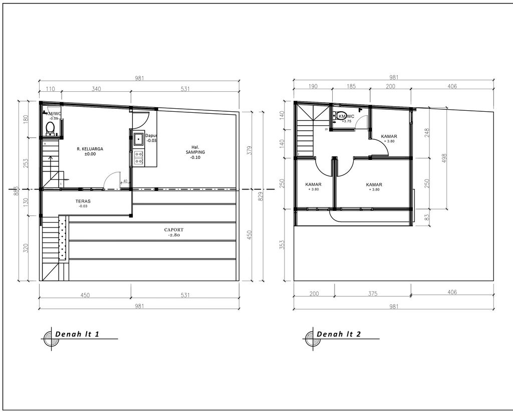 foto denah rumah tipe 60 Compact 3 Kamar HC (609) perumahan G-Land Katapang Residence 1