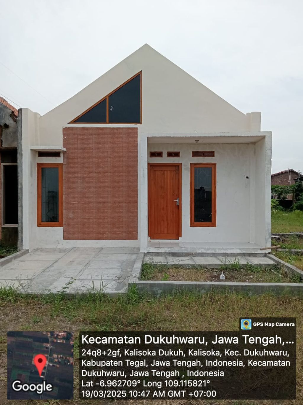 foto tampak rumah tipe 30 perumahan Green livirima kalisoka