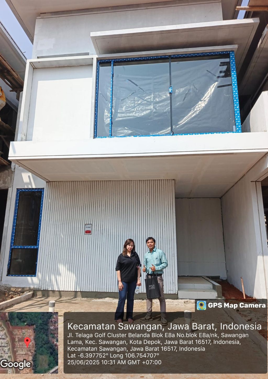 foto tampak rumah tipe Laguna G-010 / Verdant Lite perumahan Shila At Sawangan