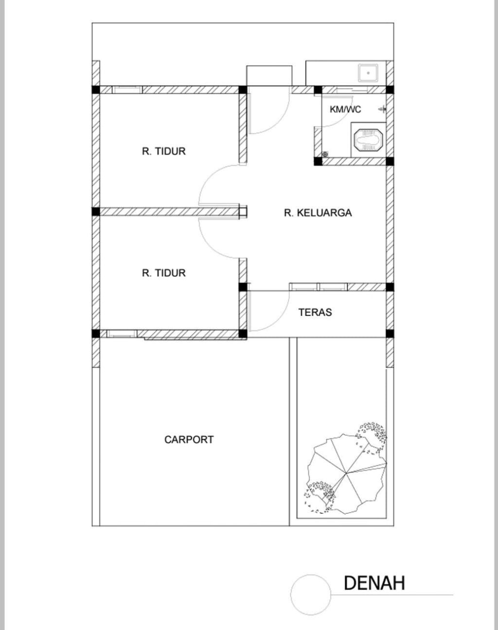 foto denah rumah tipe subsidi 30 th 2025 perumahan Griya Nusa Asri 6