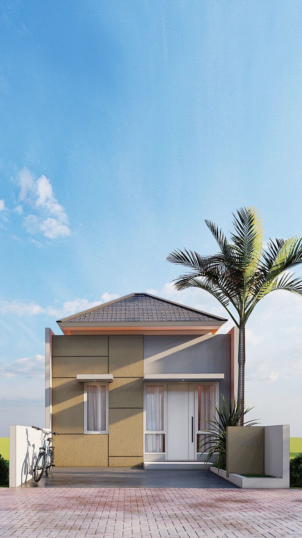 foto tampak rumah tipe 30 perumahan Cahaya Residence 2