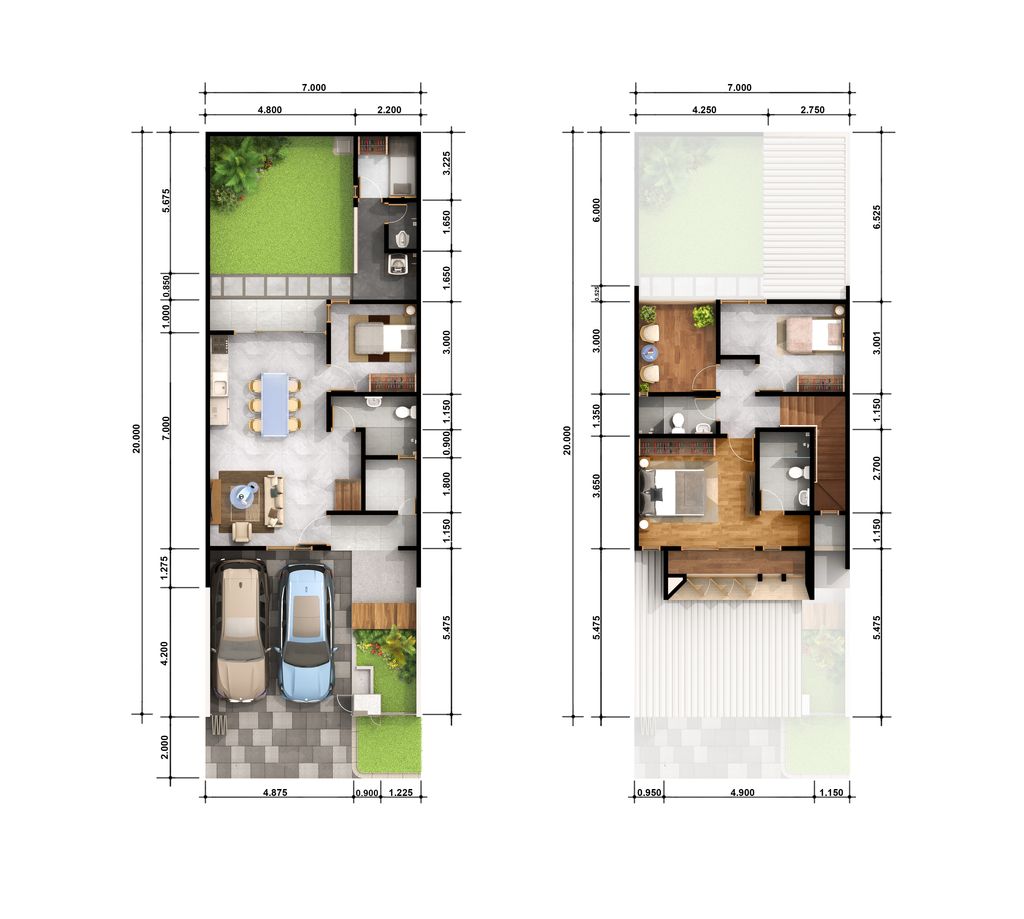 foto denah rumah tipe CASTELL O.01/01 perumahan CITRA SENTUL RAYA CLUSTER TIBER HIGHLAND