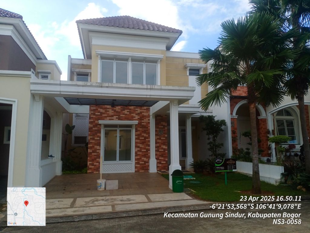 foto tampak rumah tipe NS3-0058 perumahan SERPONG NATURA CITY