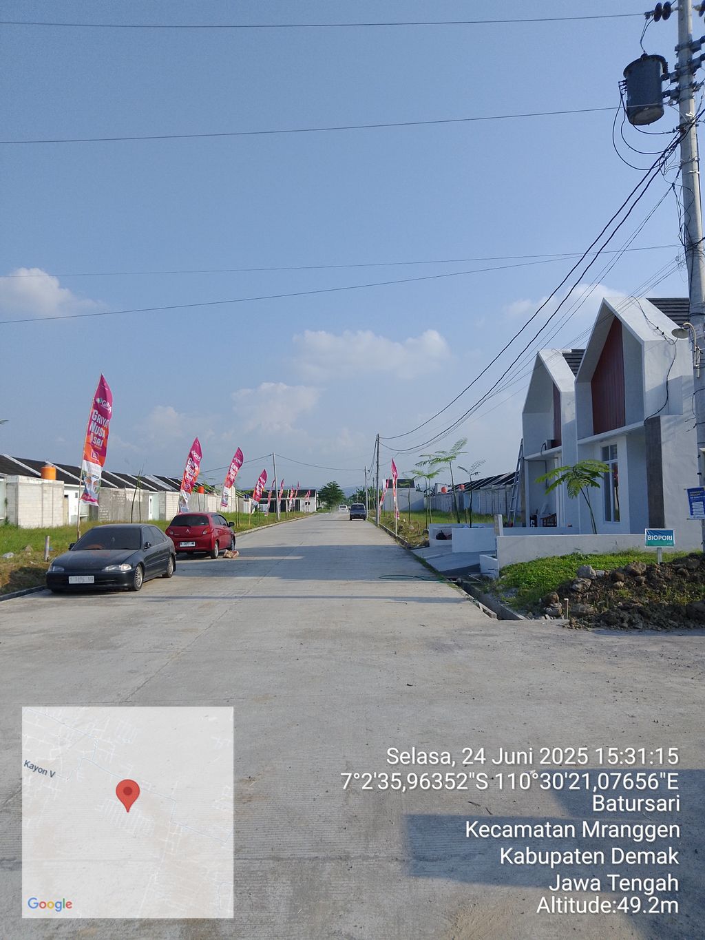 foto posisi tengah perumahan Griya Nusa Asri 3