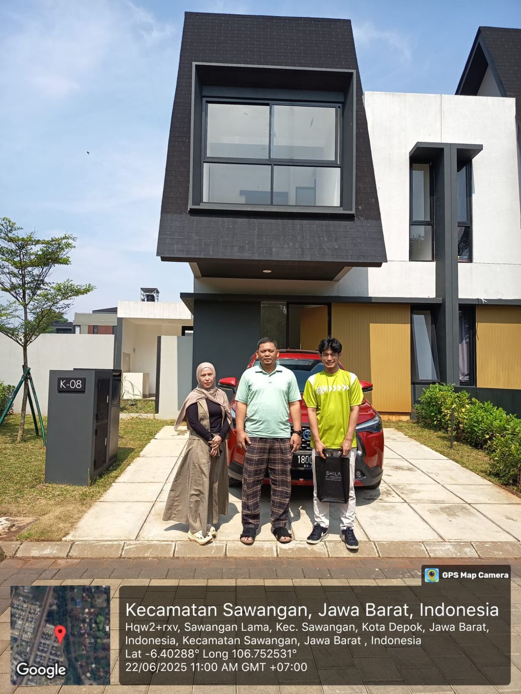 foto tampak rumah tipe Tilia K-008 - The Terrace perumahan Shila At Sawangan