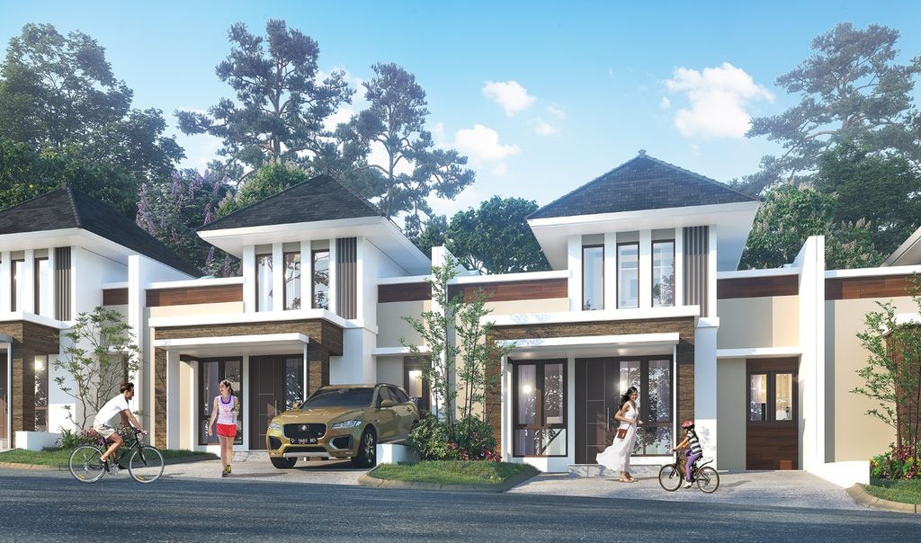 foto tampak rumah tipe VENTUARI (8 X 12) perumahan CITRA SENTUL RAYA CLUSTER TIBER HIGHLAND