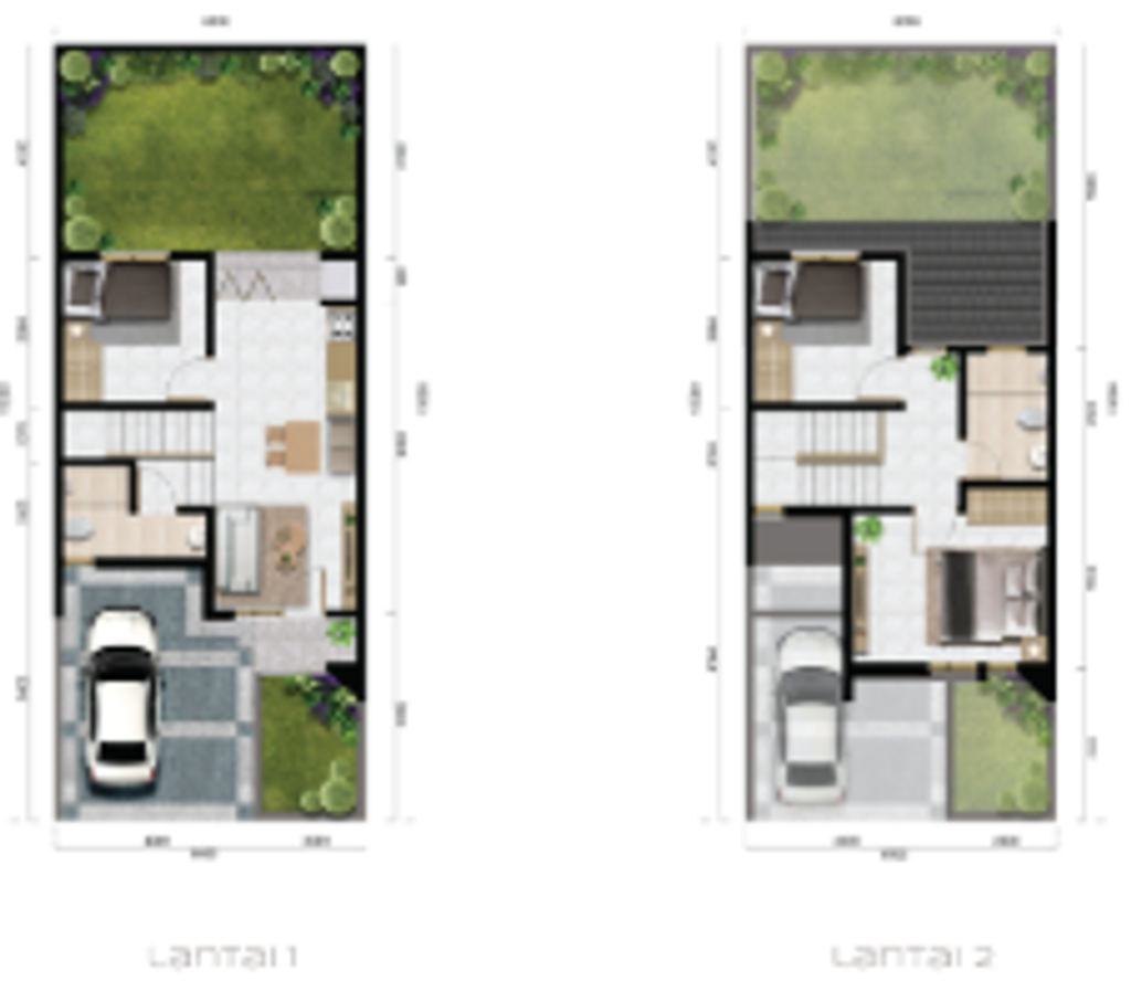 foto denah rumah tipe CHABLIS - RSF perumahan PERUMAHAN CITRA CITY SENTUL KAWASAN PREMIUM