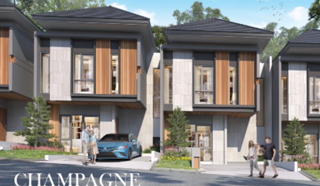 foto tampak rumah tipe CHAMPAGNE - EA.03/01 perumahan PERUMAHAN CITRA CITY SENTUL KAWASAN PREMIUM