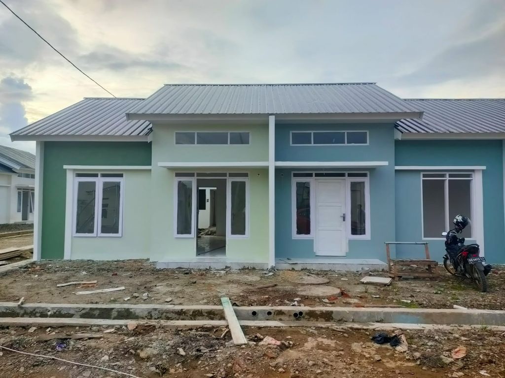 foto tampak rumah tipe 36 perumahan SM RESIDENCE 3 BENTENG