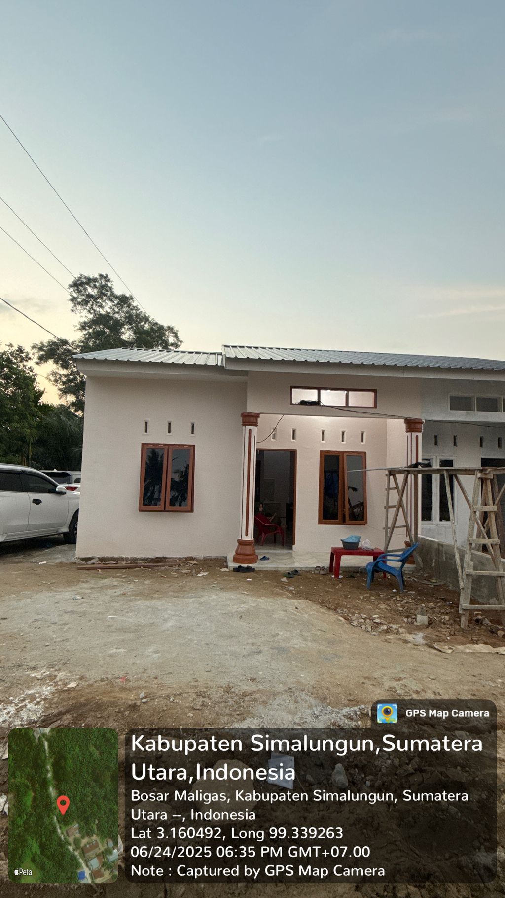 foto tampak rumah tipe 36 perumahan Peruamahan Sumber Jaya Indah Perdagangan