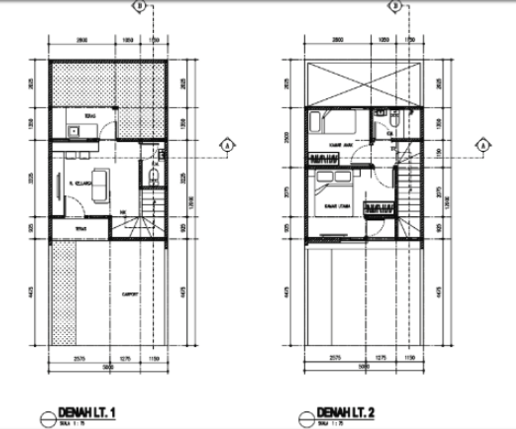 foto denah rumah tipe Cinnamon perumahan PURI JAYA 22