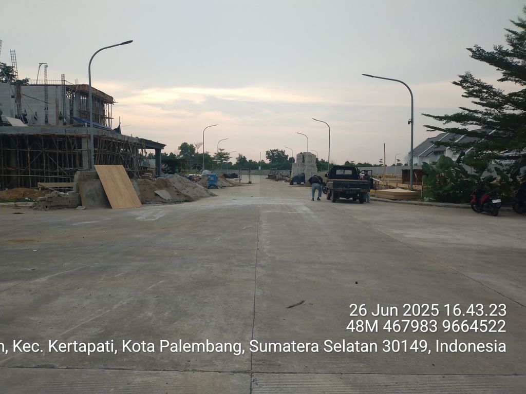 foto posisi tengah perumahan CITRALAND PALEMBANG - CLUSTER LUGANO TAHAP 3