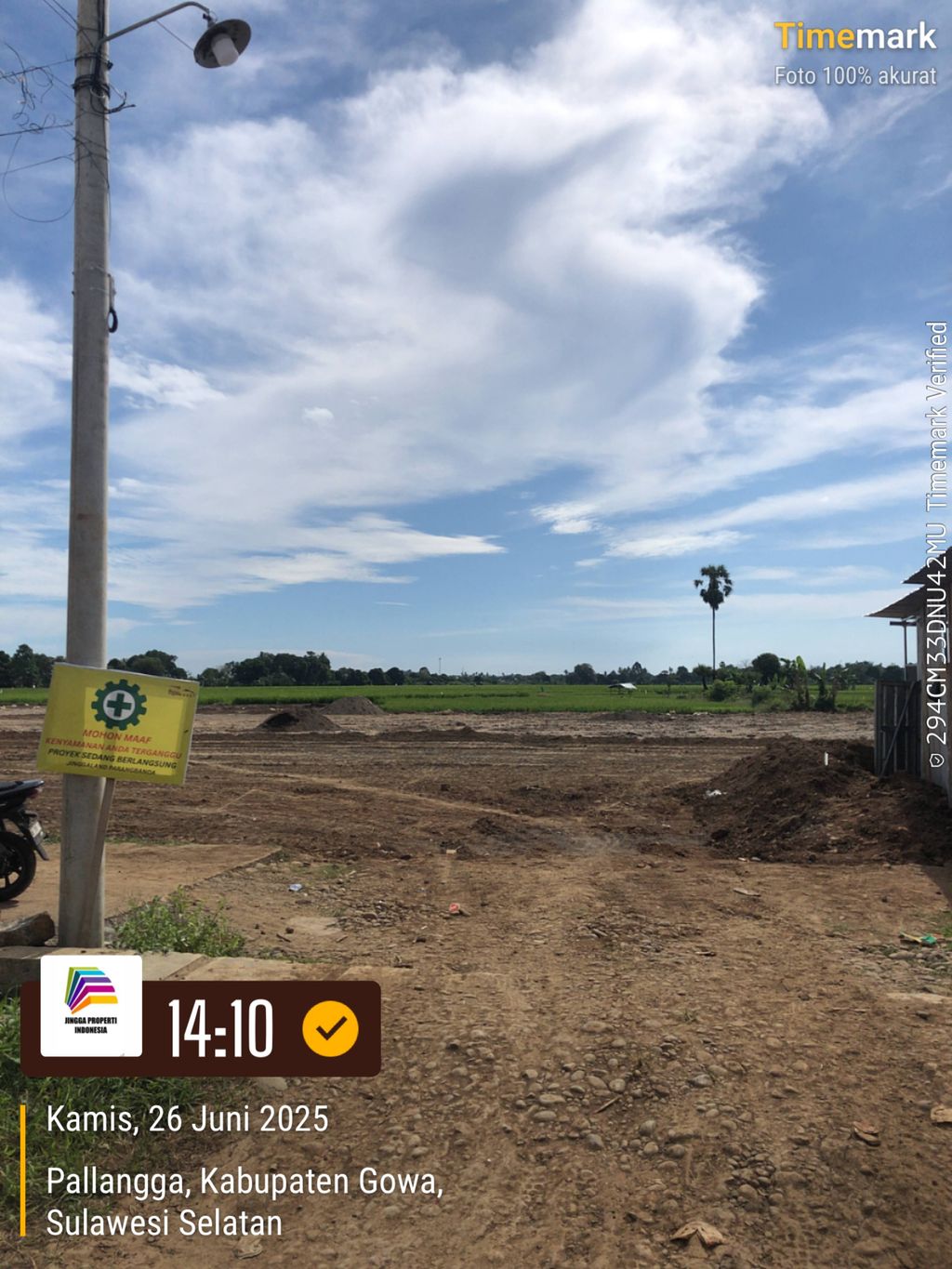 foto posisi tengah perumahan JINGGALAND PARANGBANOA TAHAP 3