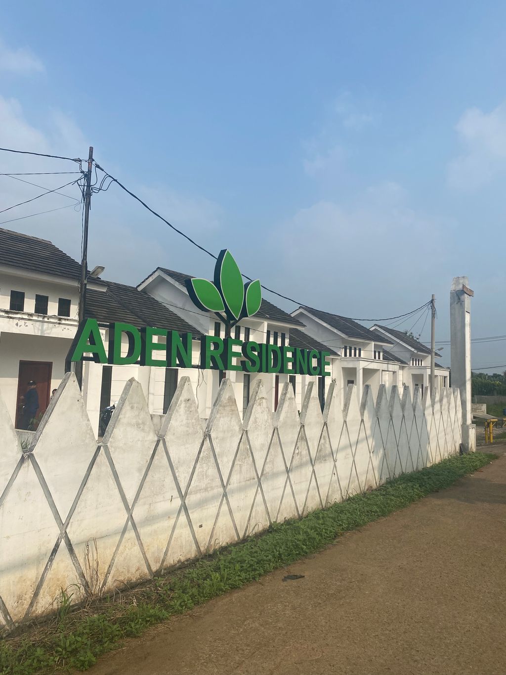 foto gerbang perumahan ADEN RESIDENCE