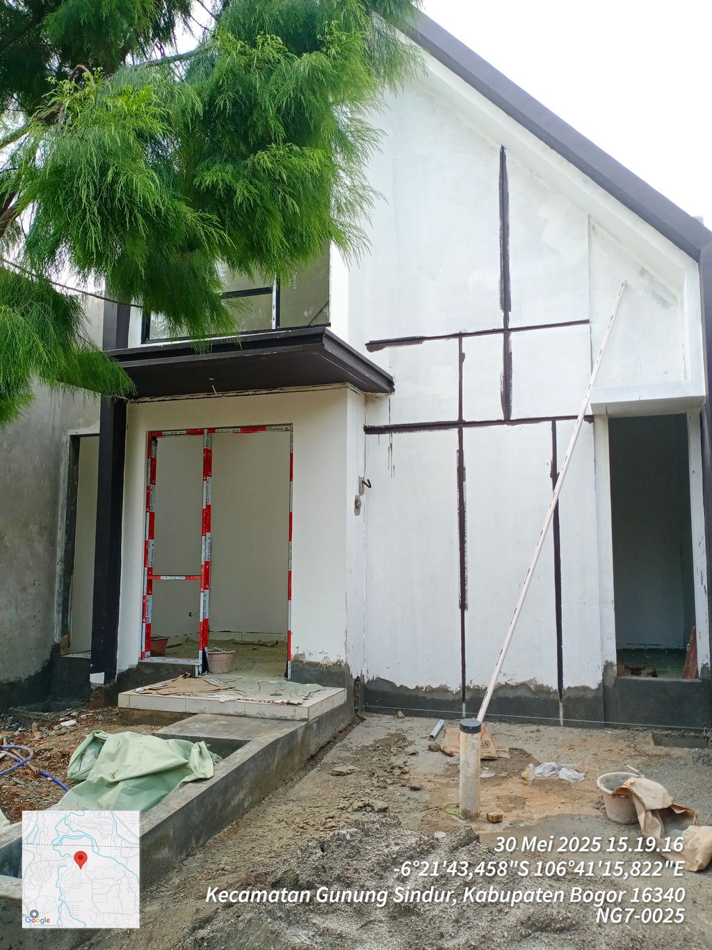 foto tampak rumah tipe NG 7 - 25 perumahan SERPONG NATURA CITY