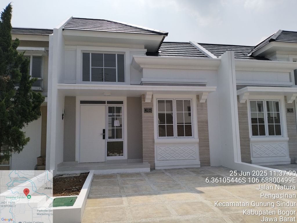 foto tampak rumah tipe NG2-0023 perumahan SERPONG NATURA CITY