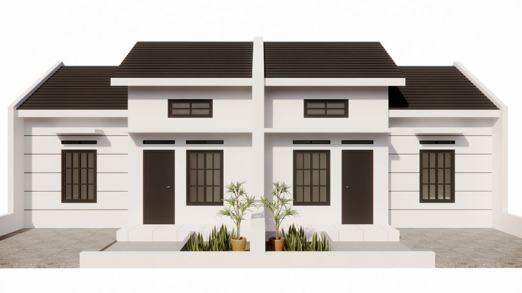 foto tampak rumah tipe SUBSIDI perumahan PERUMAHAN GRIYA KENCANA 1