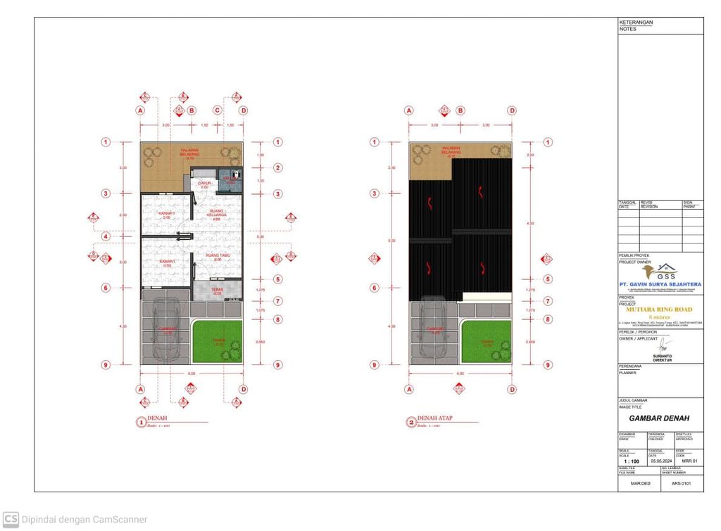 foto denah rumah tipe 36 perumahan PERUMAHAN MUTIARA RINGROAD RESIDENCE