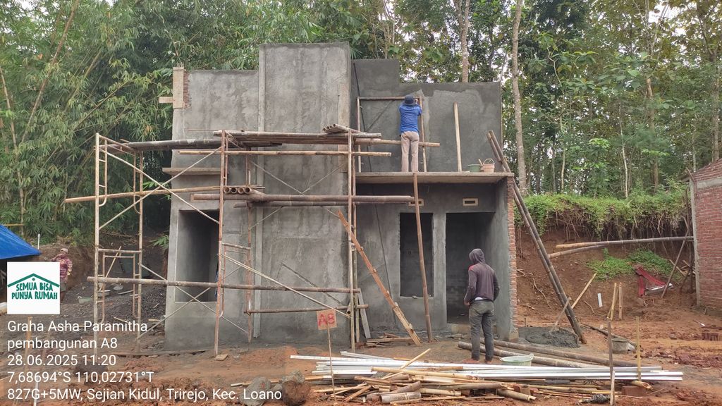foto tampak rumah tipe 21/60 perumahan Graha Asha Paramitha