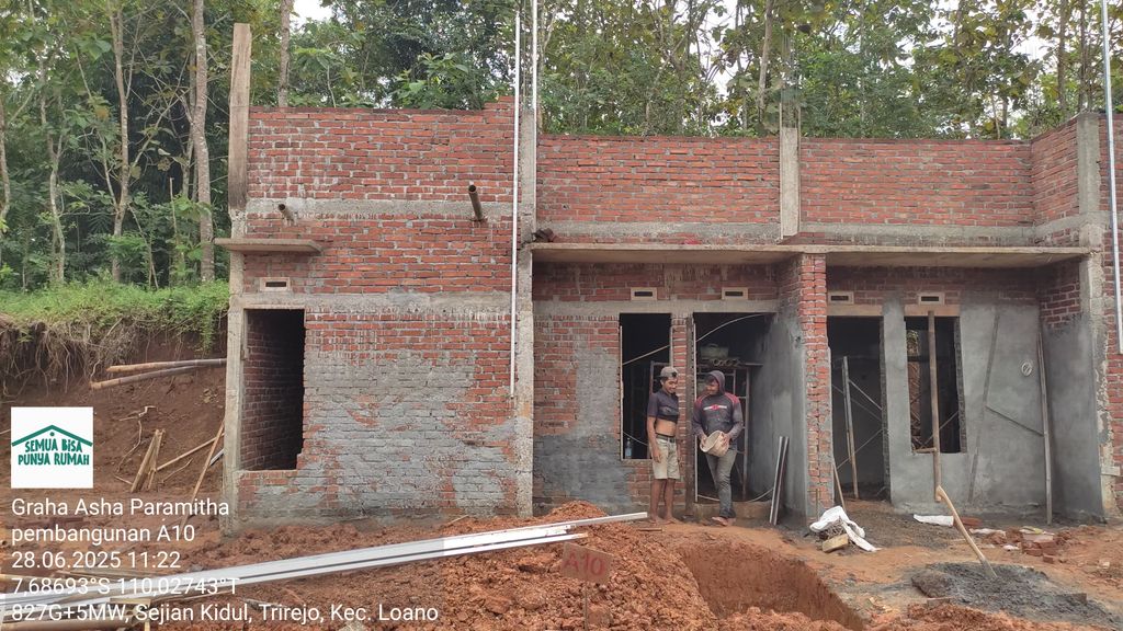 foto tampak rumah tipe 30/60 perumahan Graha Asha Paramitha