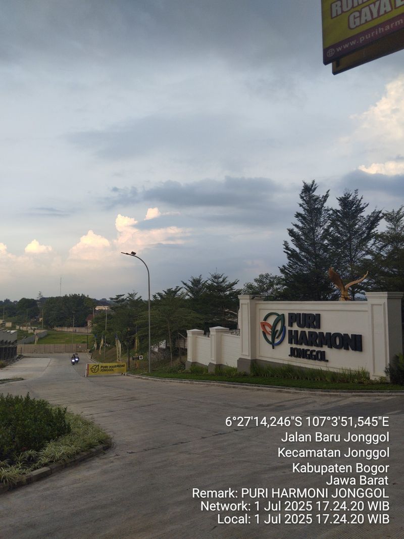 foto gerbang perumahan PURI HARMONI JONGGOL