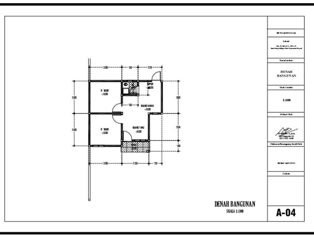 foto denah rumah tipe 36 perumahan KRISNA RESIDENCE 4