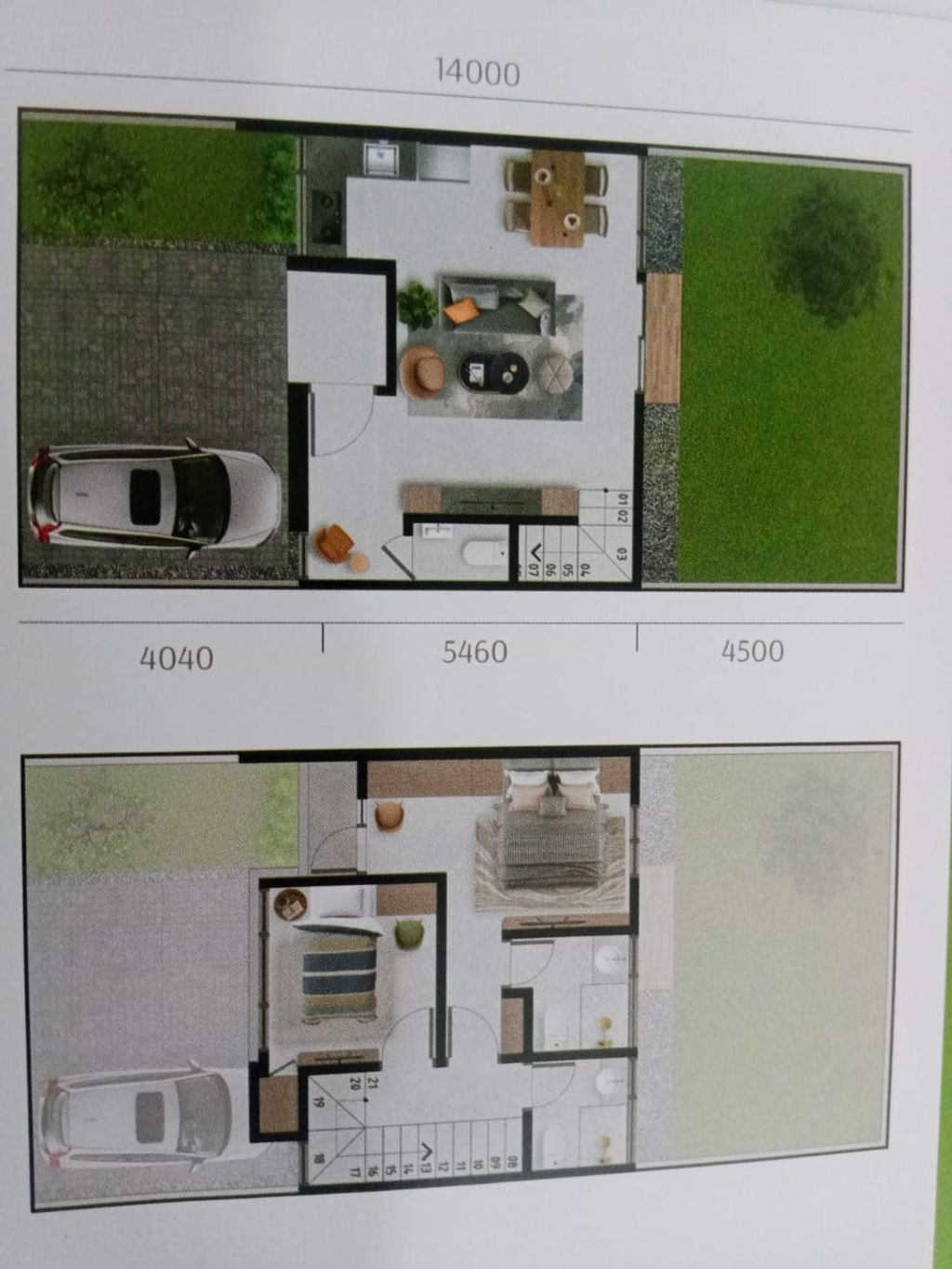 foto denah rumah tipe CALIA perumahan LIVISTON