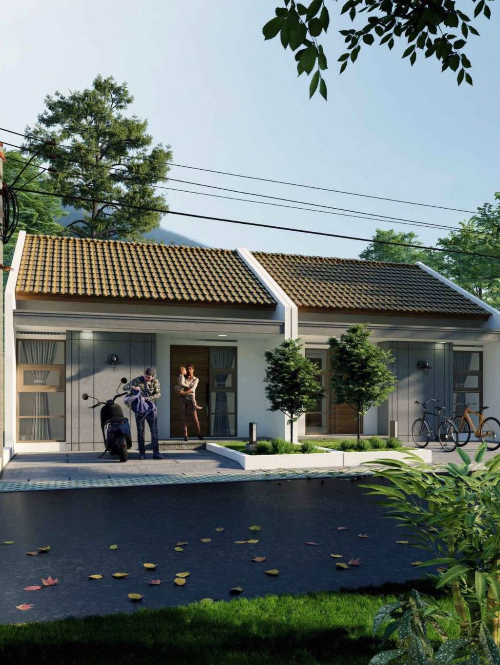 foto tampak rumah tipe 60/30 perumahan CITEPUS INDAH