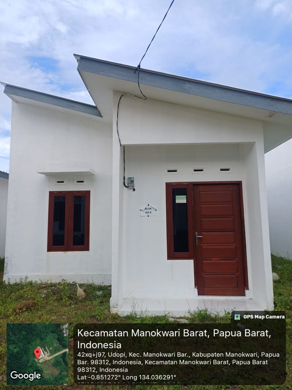 foto tampak rumah tipe 36 perumahan GRAHA SURI