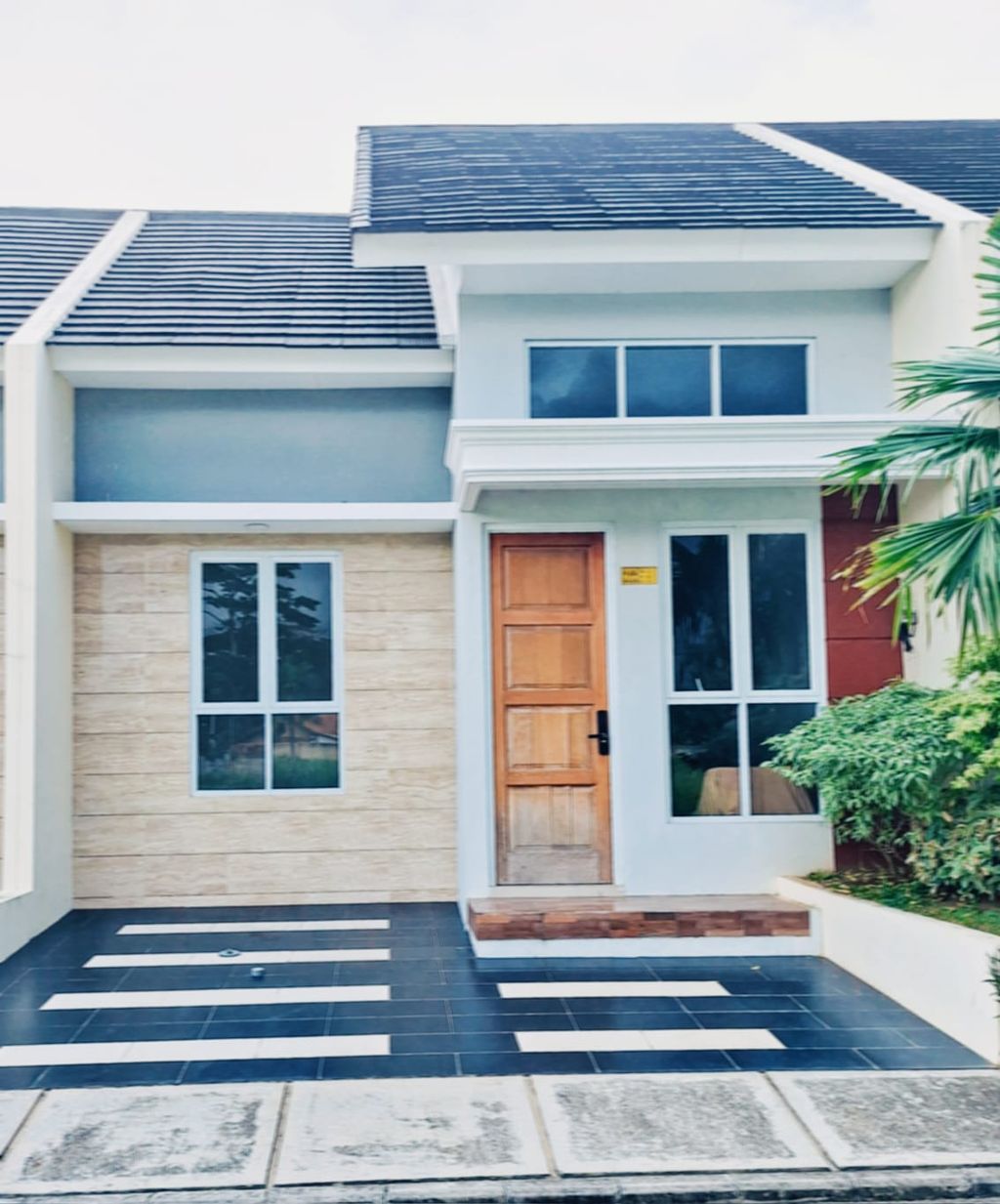 foto tampak rumah tipe 45/ 78 perumahan Green City