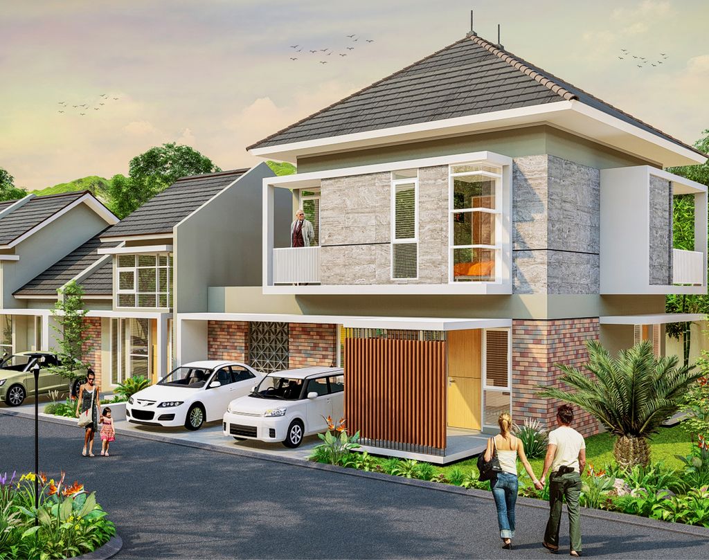 foto tampak rumah tipe 120/195 perumahan THE AWANI RESIDENCE 3 Tahap 2