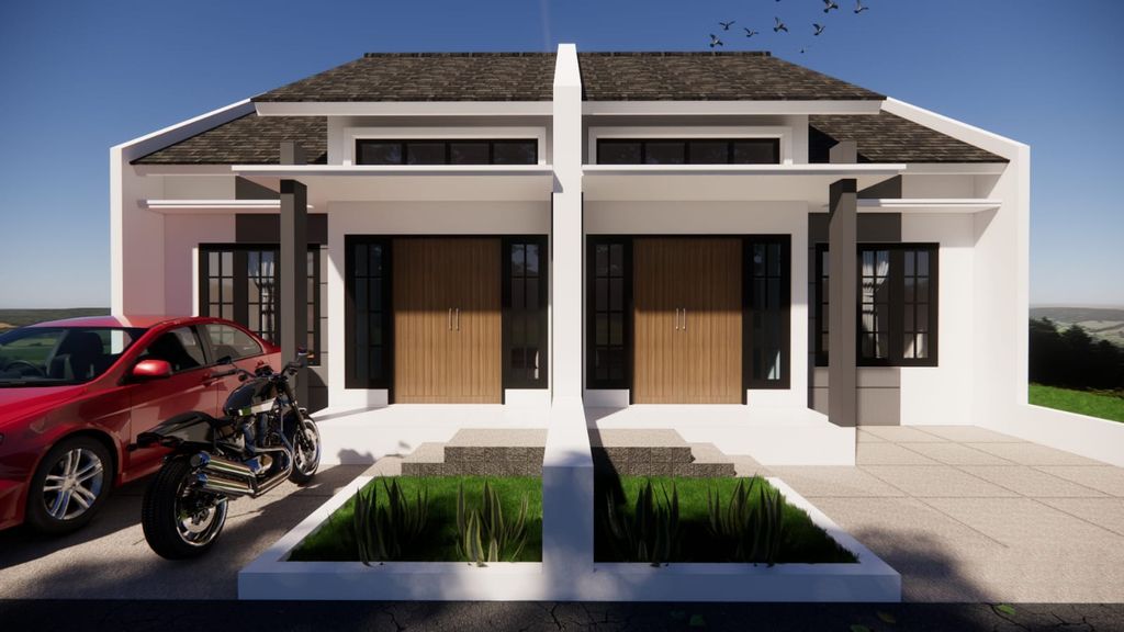 foto tampak rumah tipe 55/72 Komersil perumahan QUEEN RESIDENCE