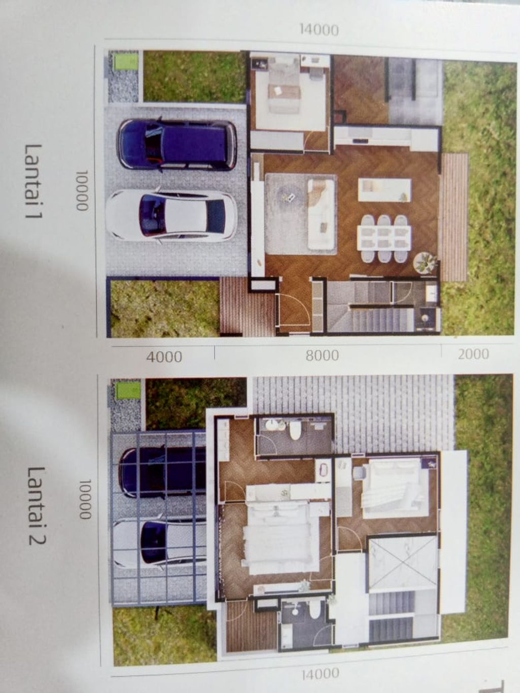 foto denah rumah tipe FRESIA perumahan LIVISTON