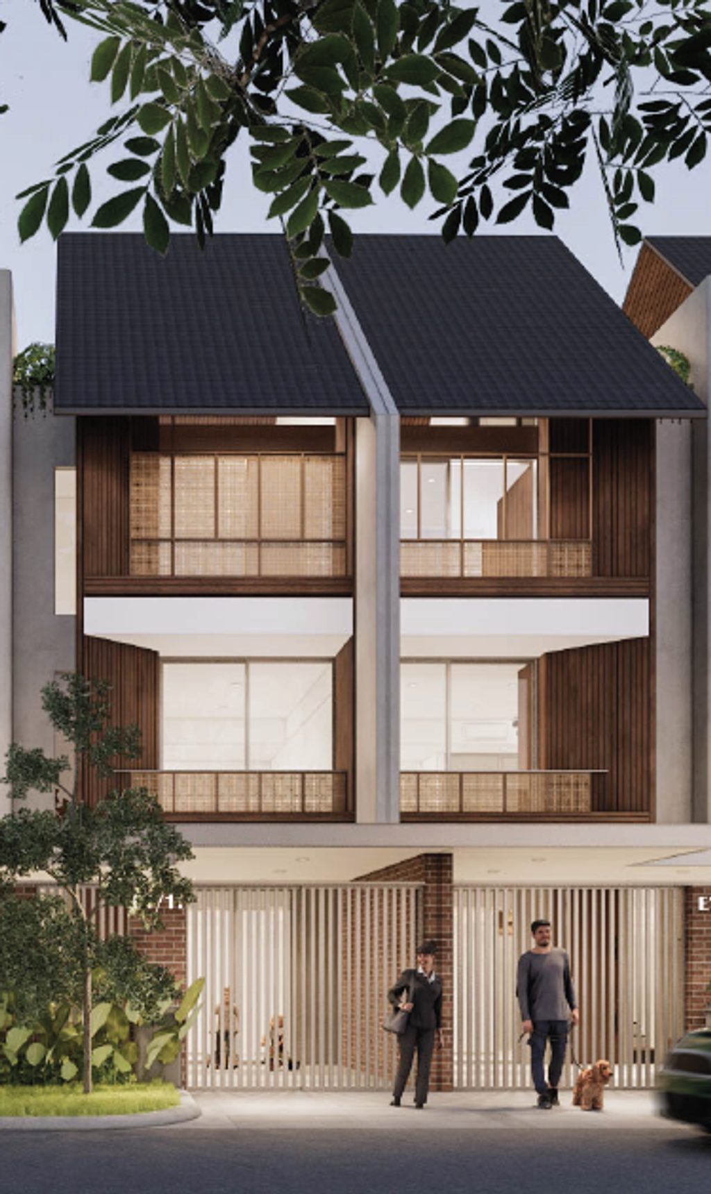 foto tampak rumah tipe Lavender Boulevard Corner perumahan PURI BOTANICAL - BLOCK K MAGNOLIA