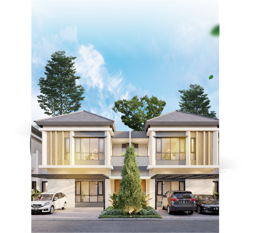 foto tampak rumah tipe STONIA perumahan LIVISTON