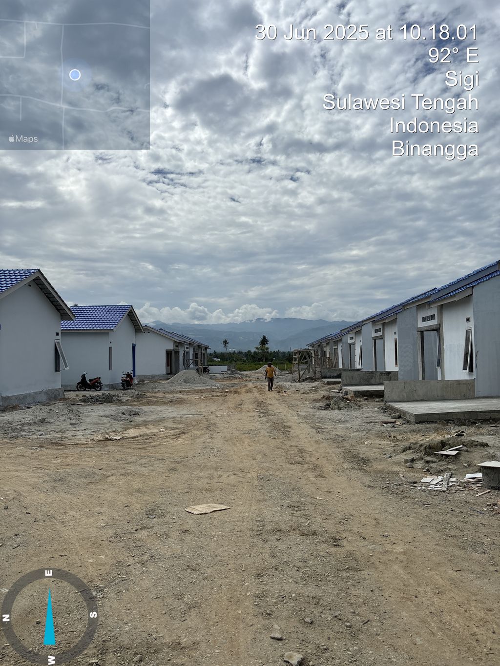 foto posisi tengah perumahan Jinggaland Binangga