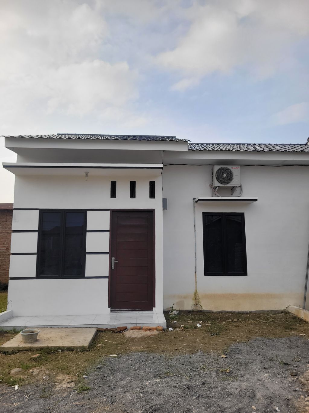 foto tampak rumah tipe 36 perumahan RAJLAH RESIDENCE