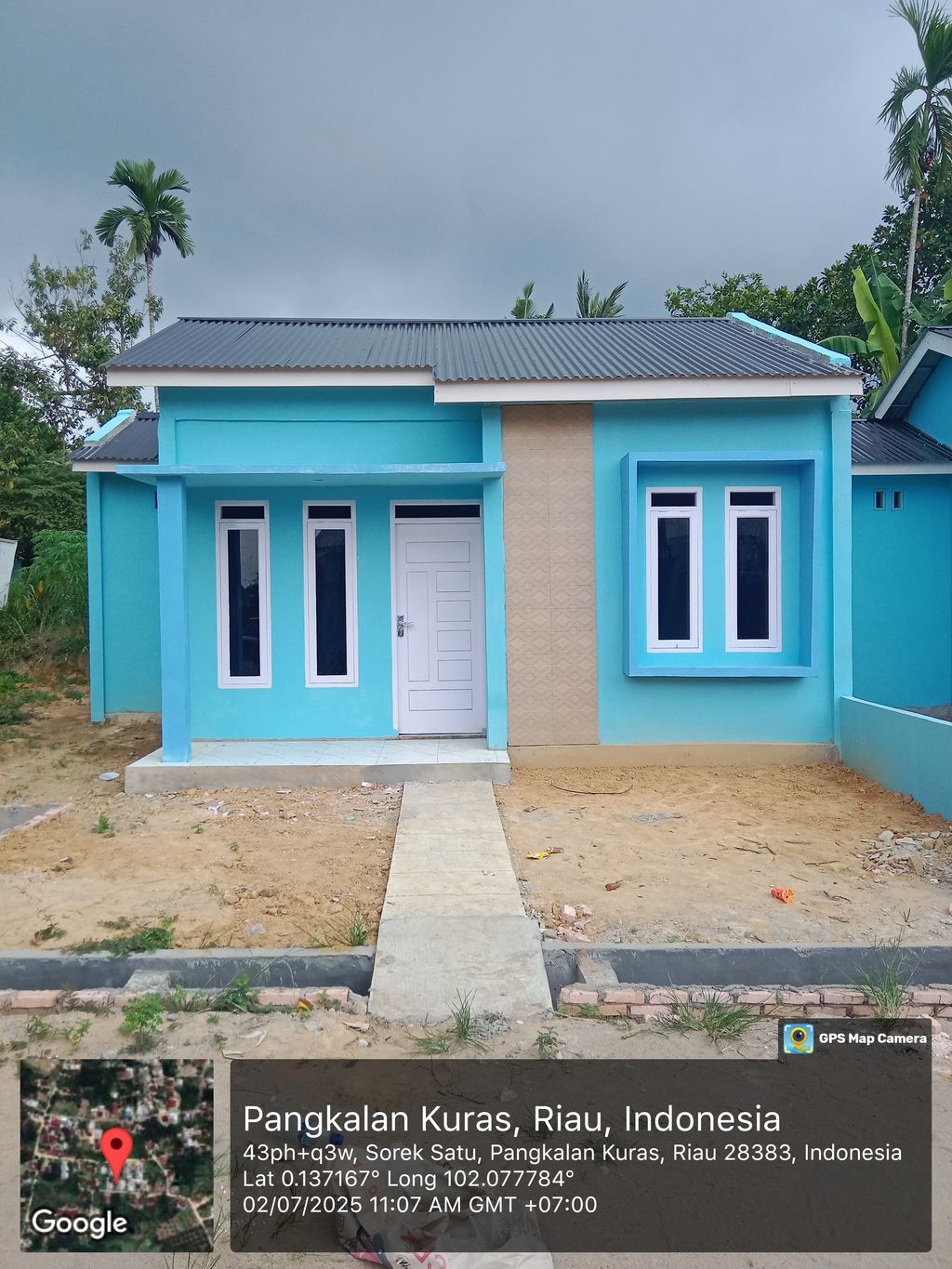 foto tampak rumah tipe Blok A No 04 perumahan Puncak Lestari