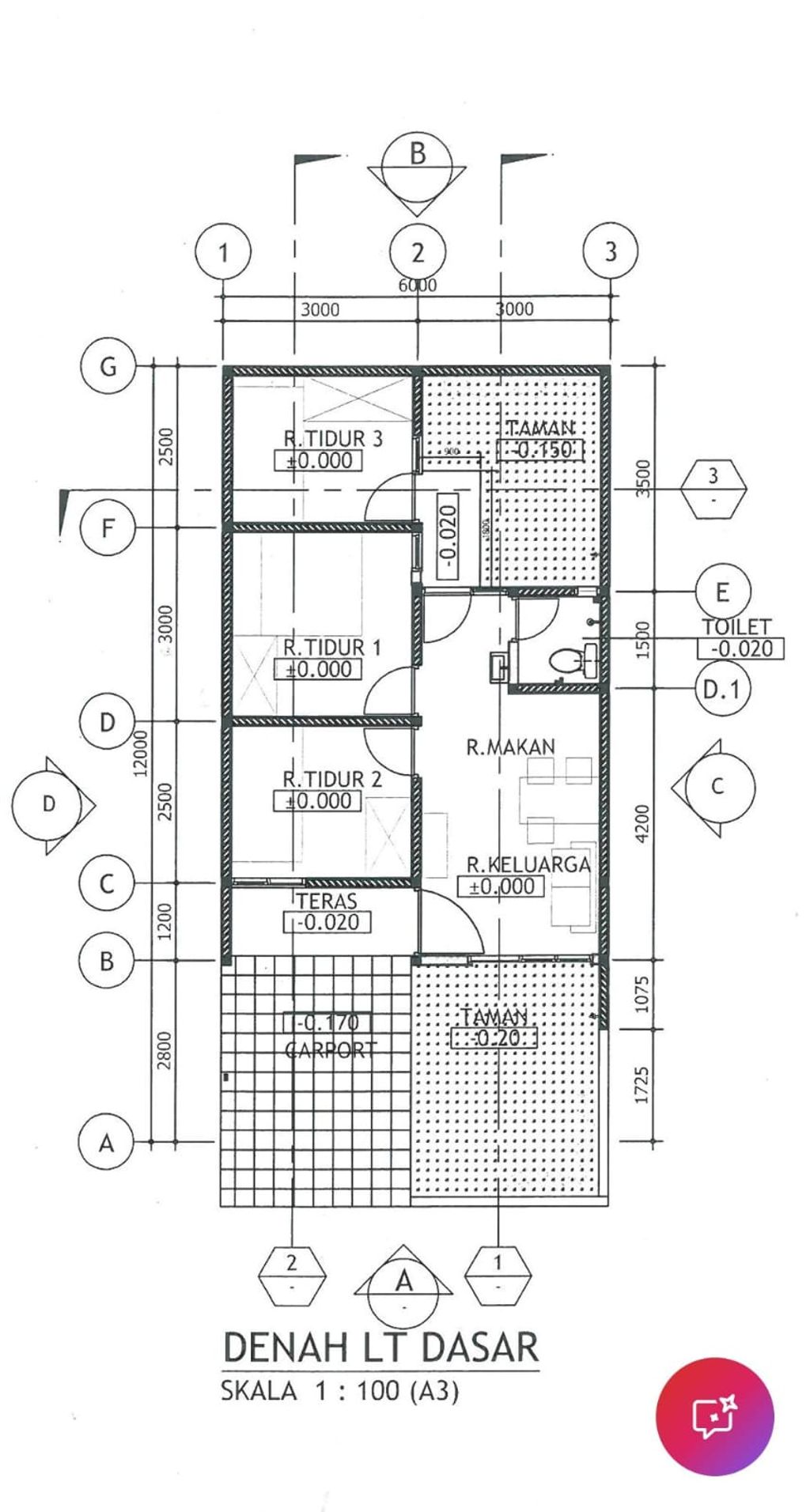 foto denah rumah tipe GRAND PIANTA 772 perumahan MUTIARA GADING CITY CLUSTER MONACO & PARIS