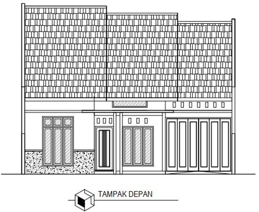 foto tampak rumah tipe 110/147 perumahan GRAHA ASSALAM MERTOSUTAN