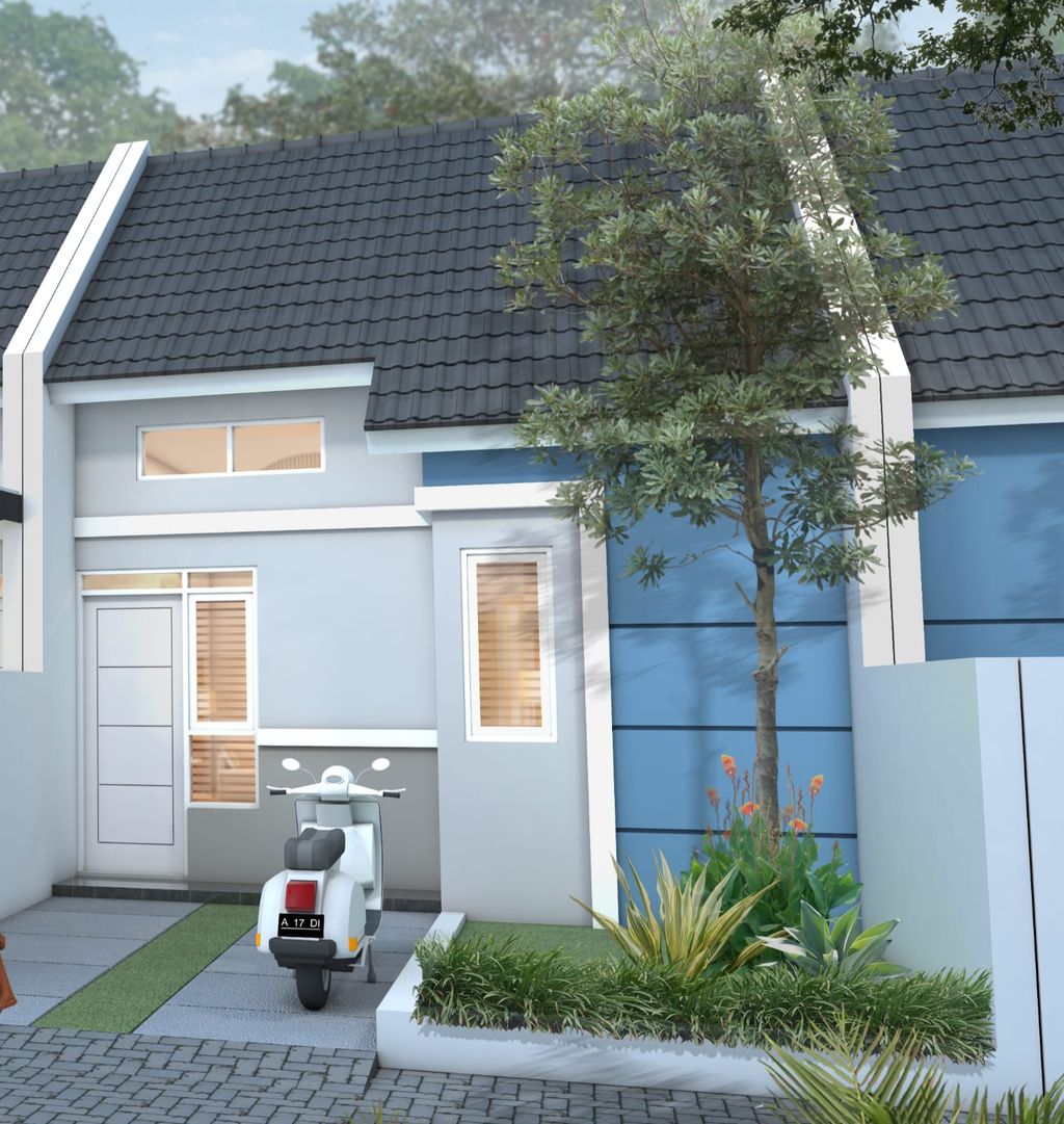 foto tampak rumah tipe KENARI perumahan NEW REZAN'NA GARDEN